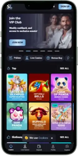 Open Safari and visit official casino site